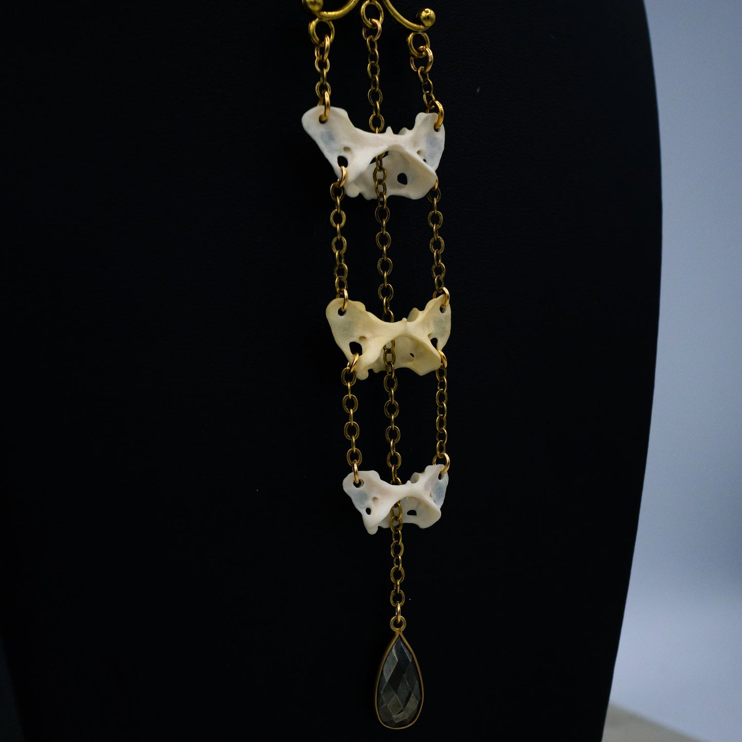 Atlas Bone and Pyrite Necklace