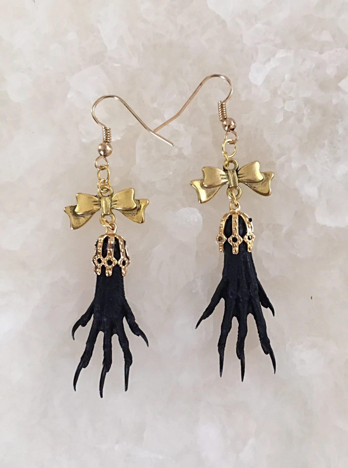 Bow Taxidermy Earrings