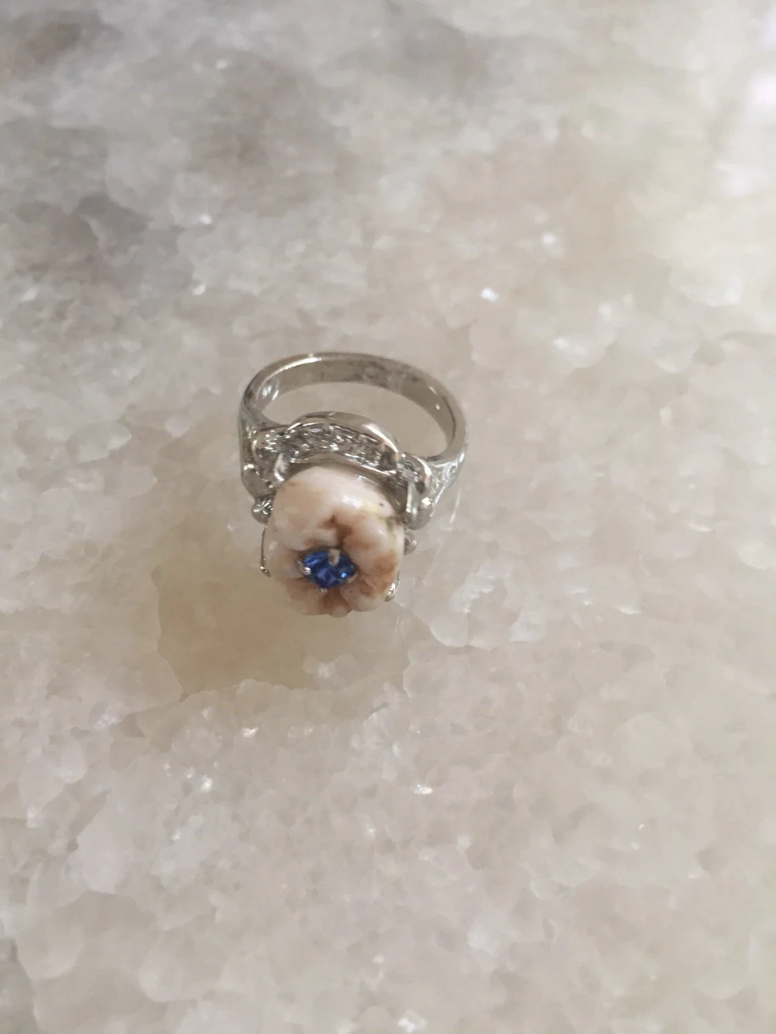 Birthstone Crystal Cavity Molar Ring