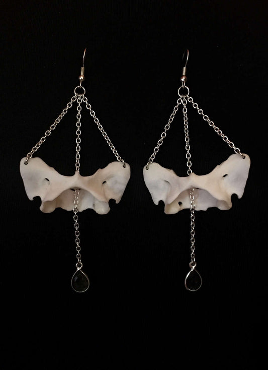 Atlas Bone and Labradorite Earrings