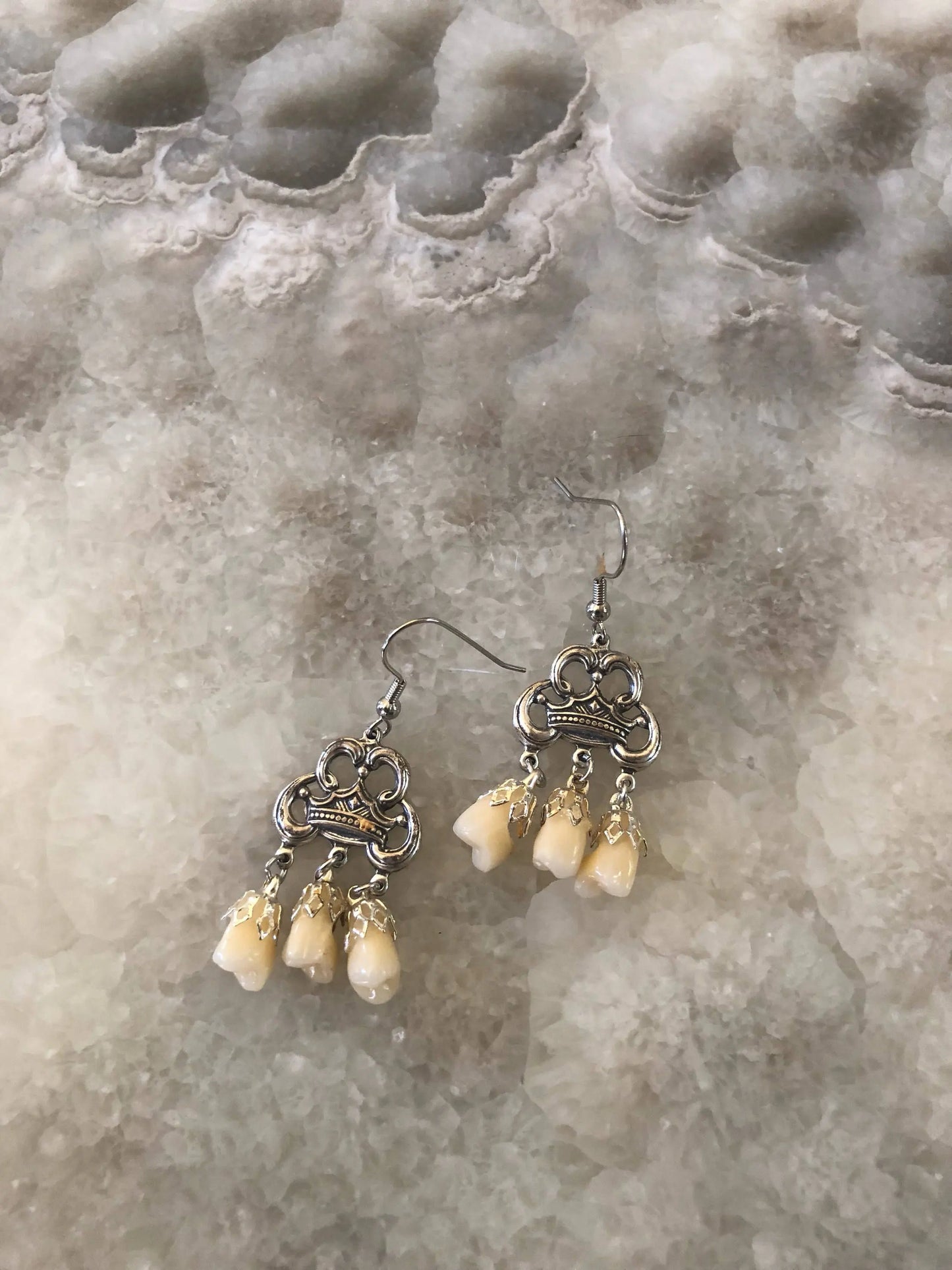 Royal Tooth Fairy Dangle Earrings