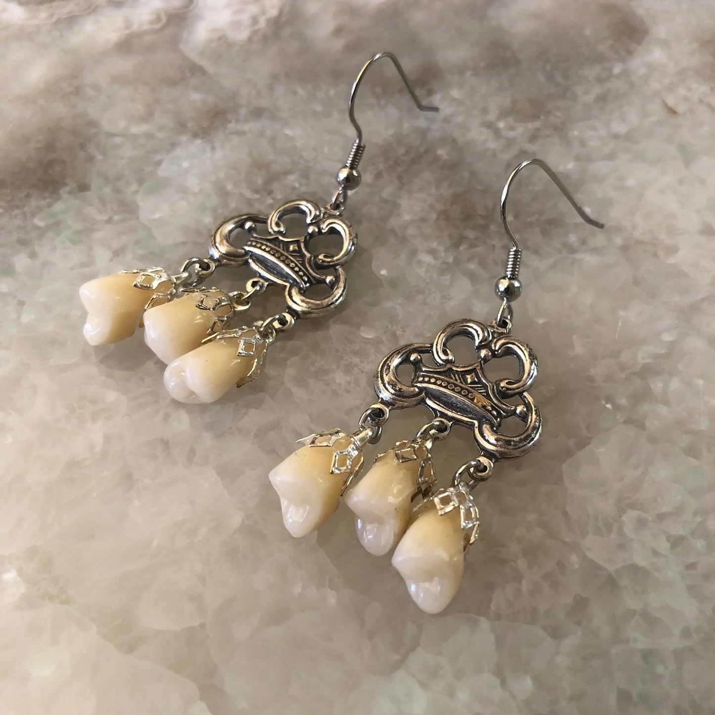 Royal Tooth Fairy Dangle Earrings