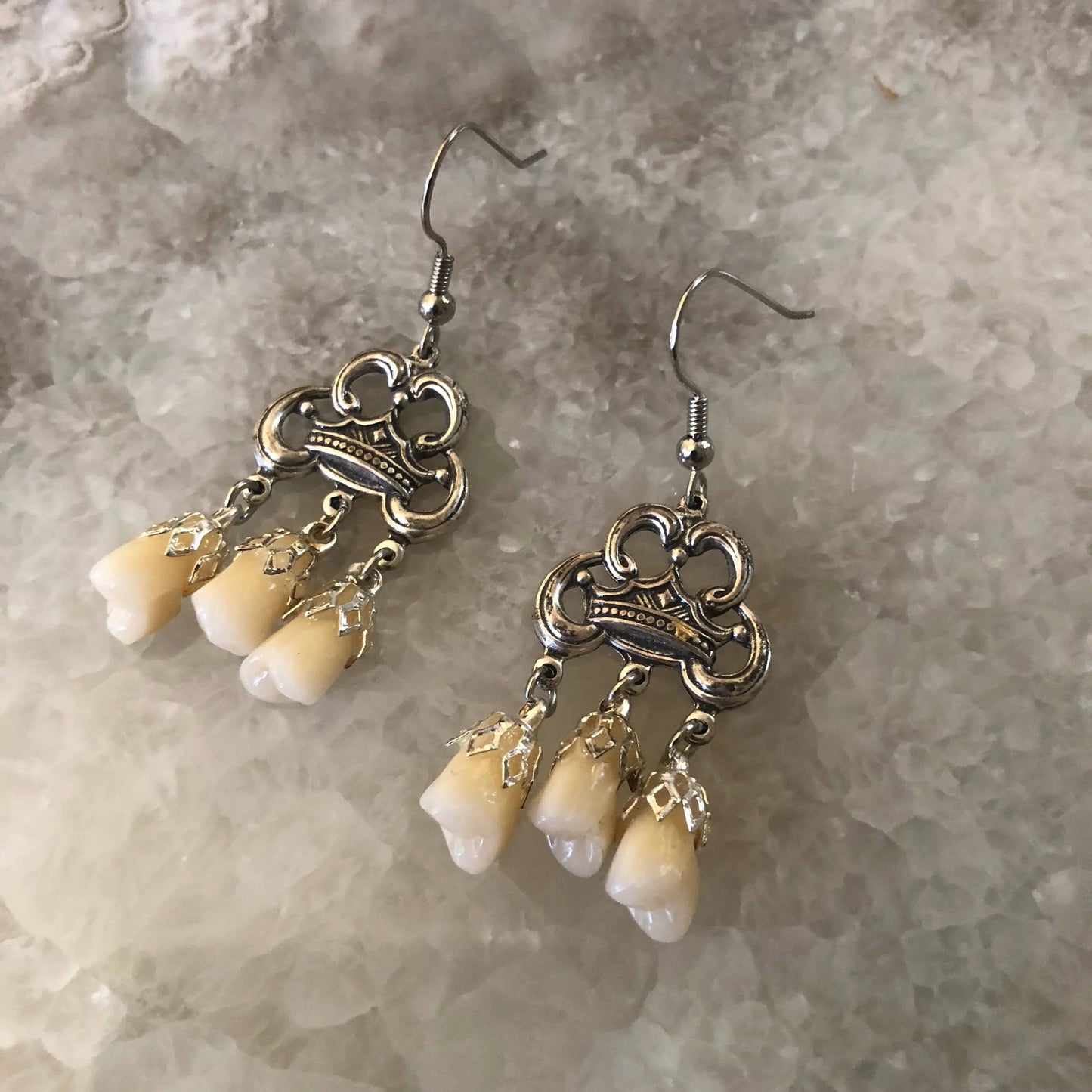 Royal Tooth Fairy Dangle Earrings