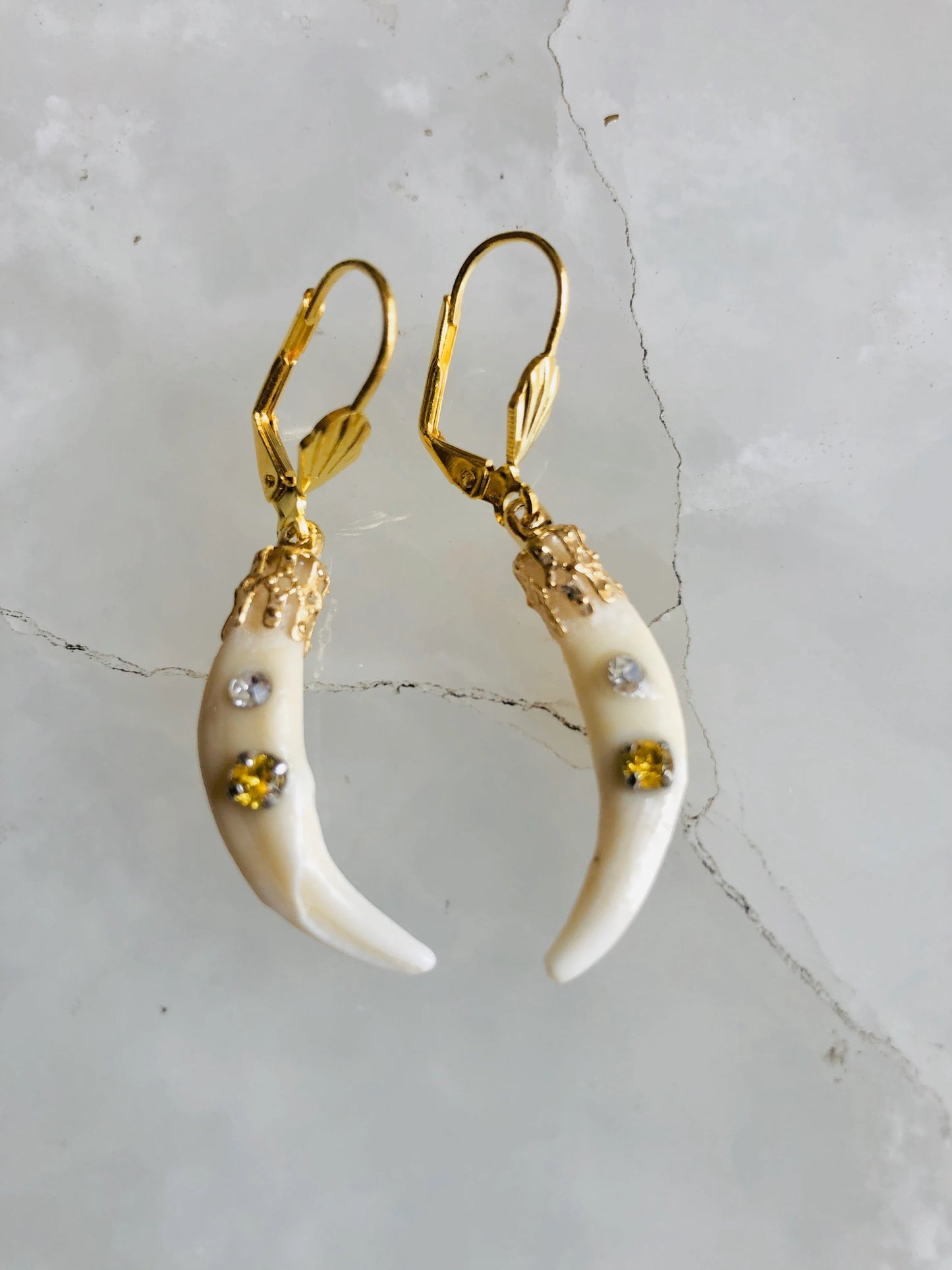 Crystal Fang Earrings