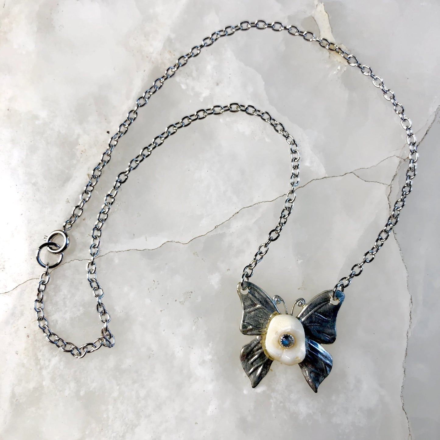 Butterfly Molar Stone Necklace