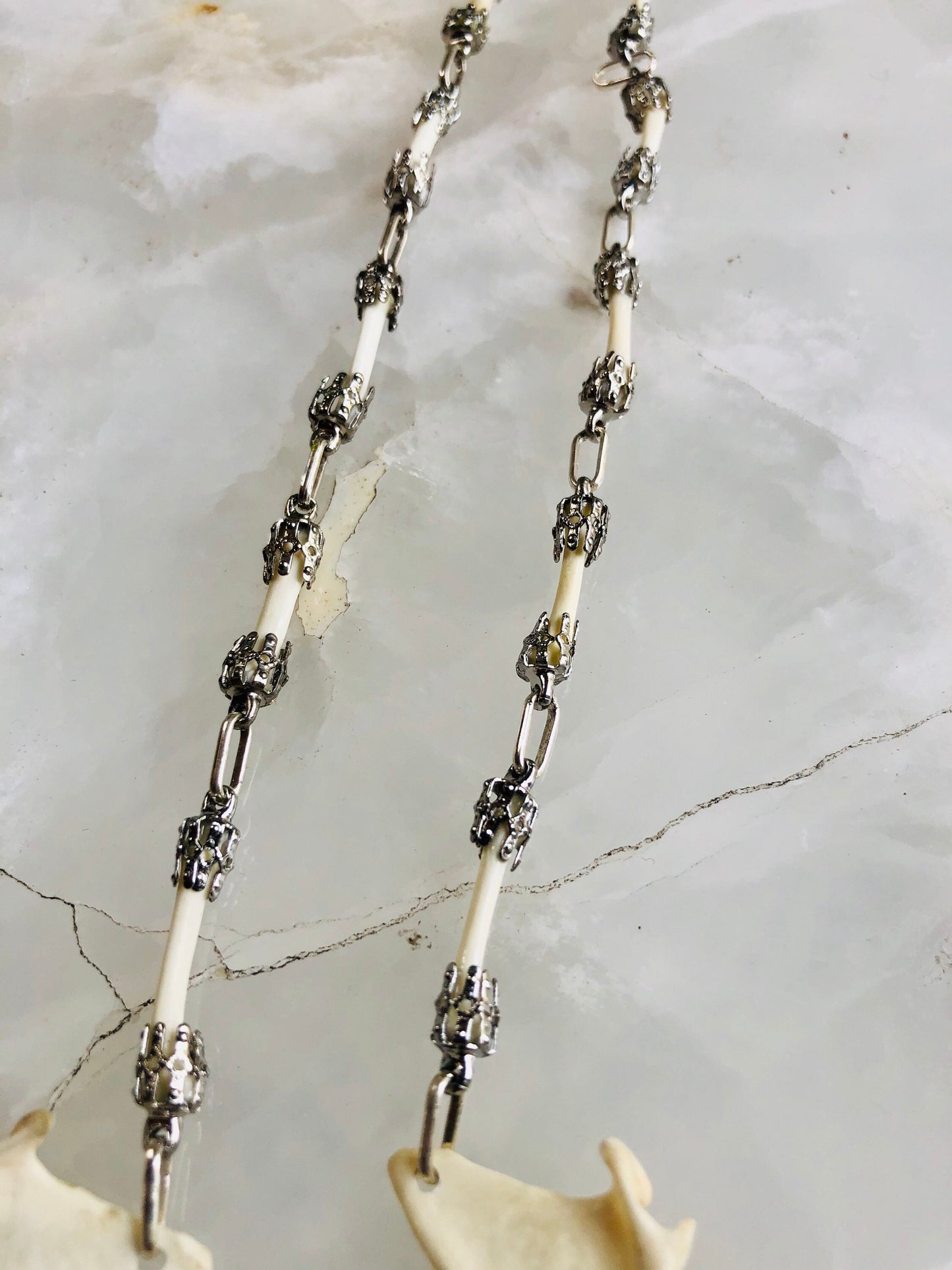 Mink Mandible Labradorite Necklace