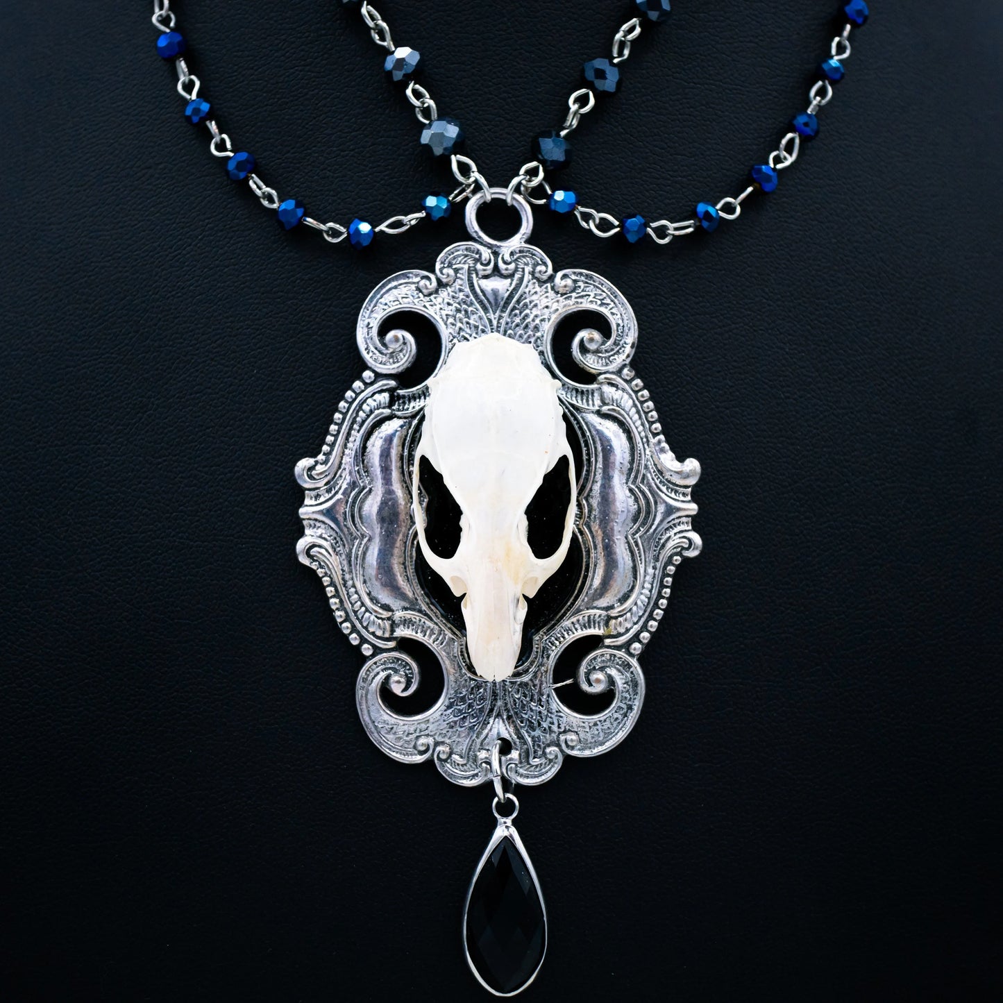 Draped Rat Skull Necklace