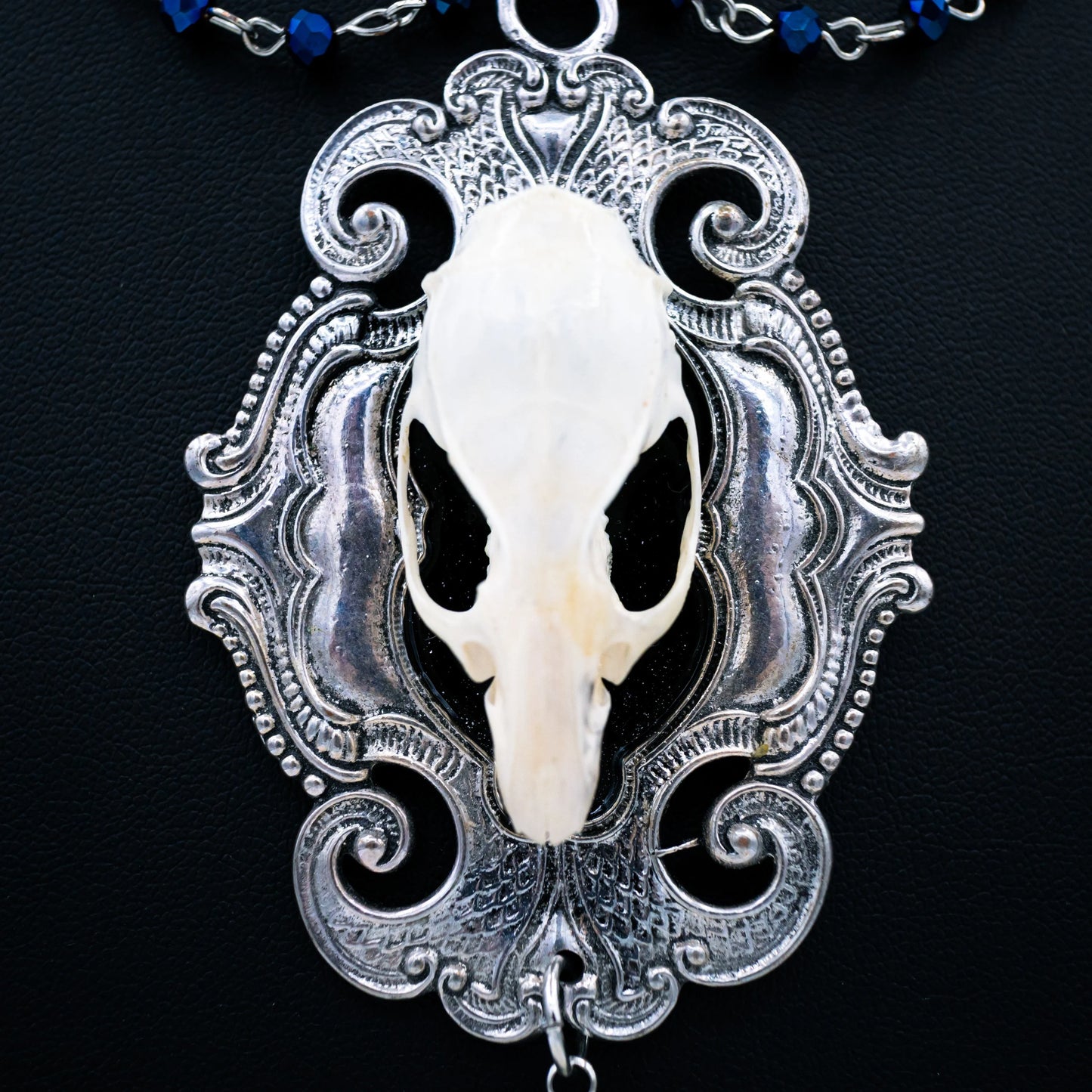Draped Rat Skull Necklace