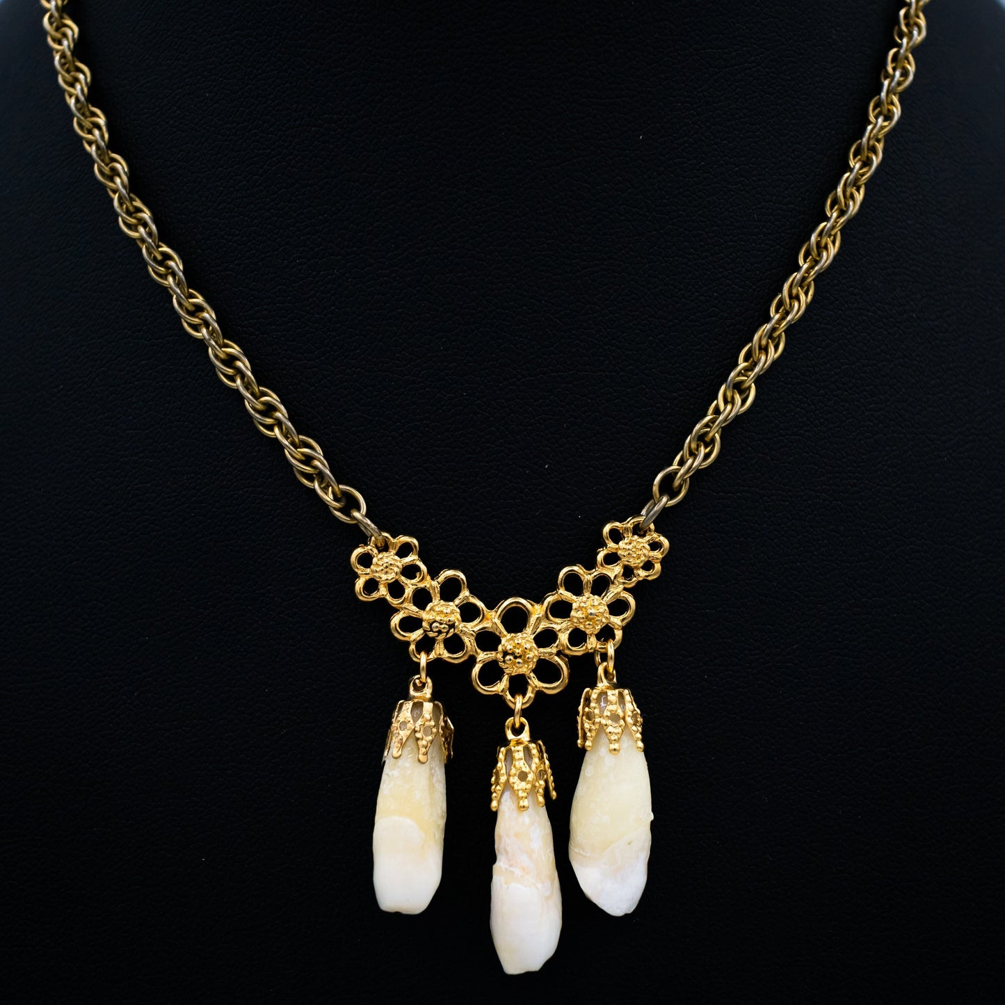 Mourning Human Incisor Necklace