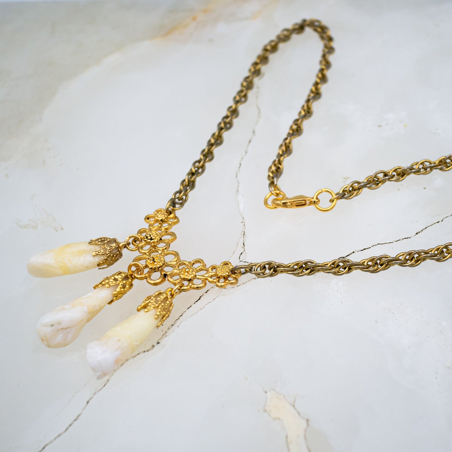 Mourning Human Incisor Necklace