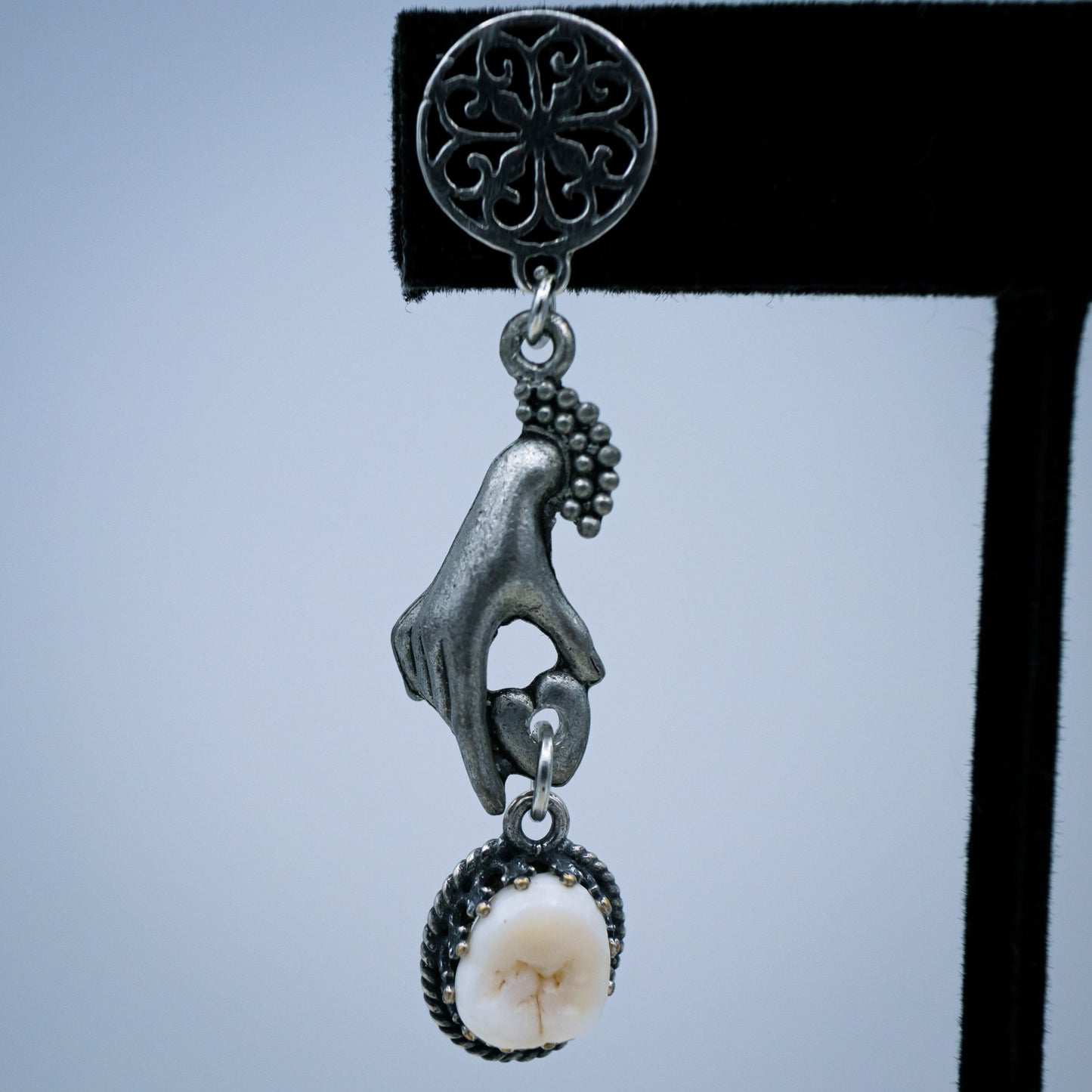 Victorian Human Molar Earrings