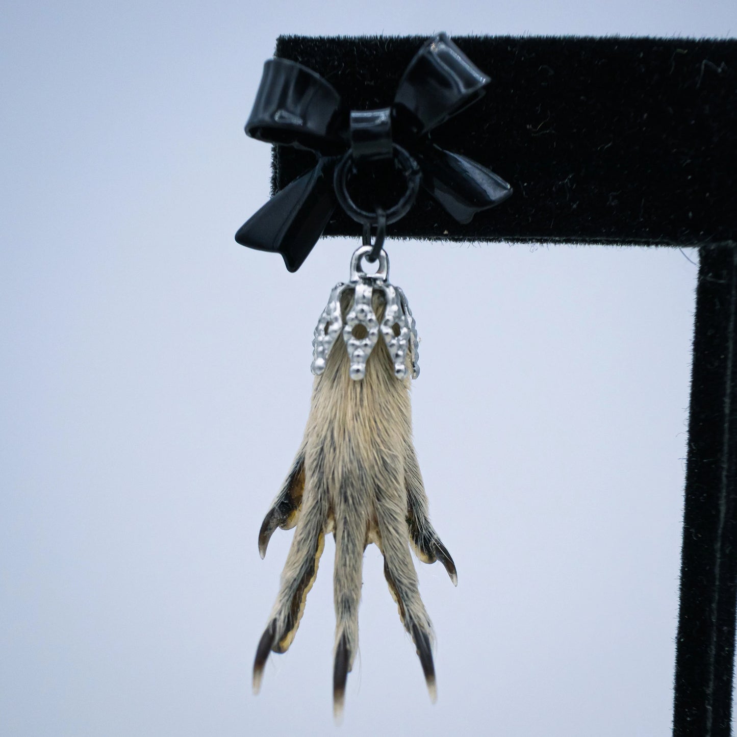 Adorned Gothic Paw Earrings