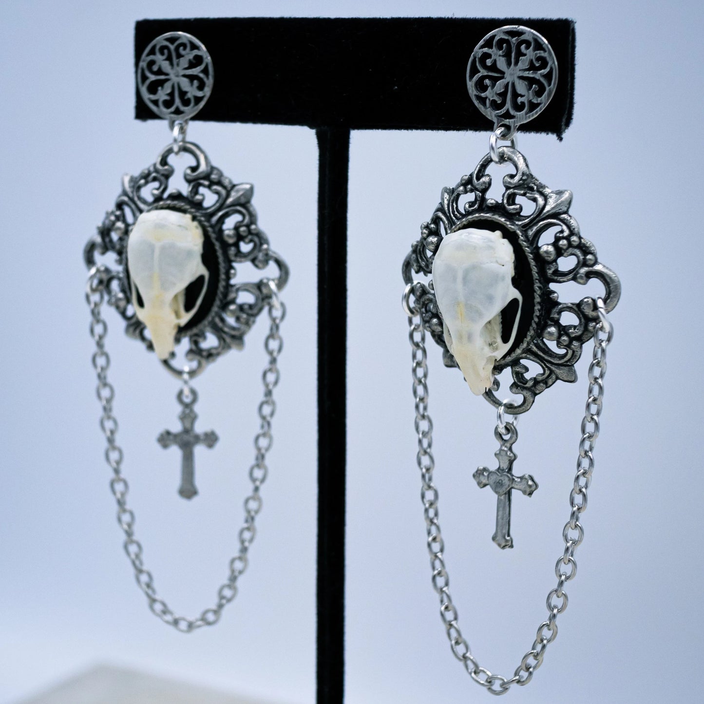 Victorian Gothic Mouse Skull Earrings