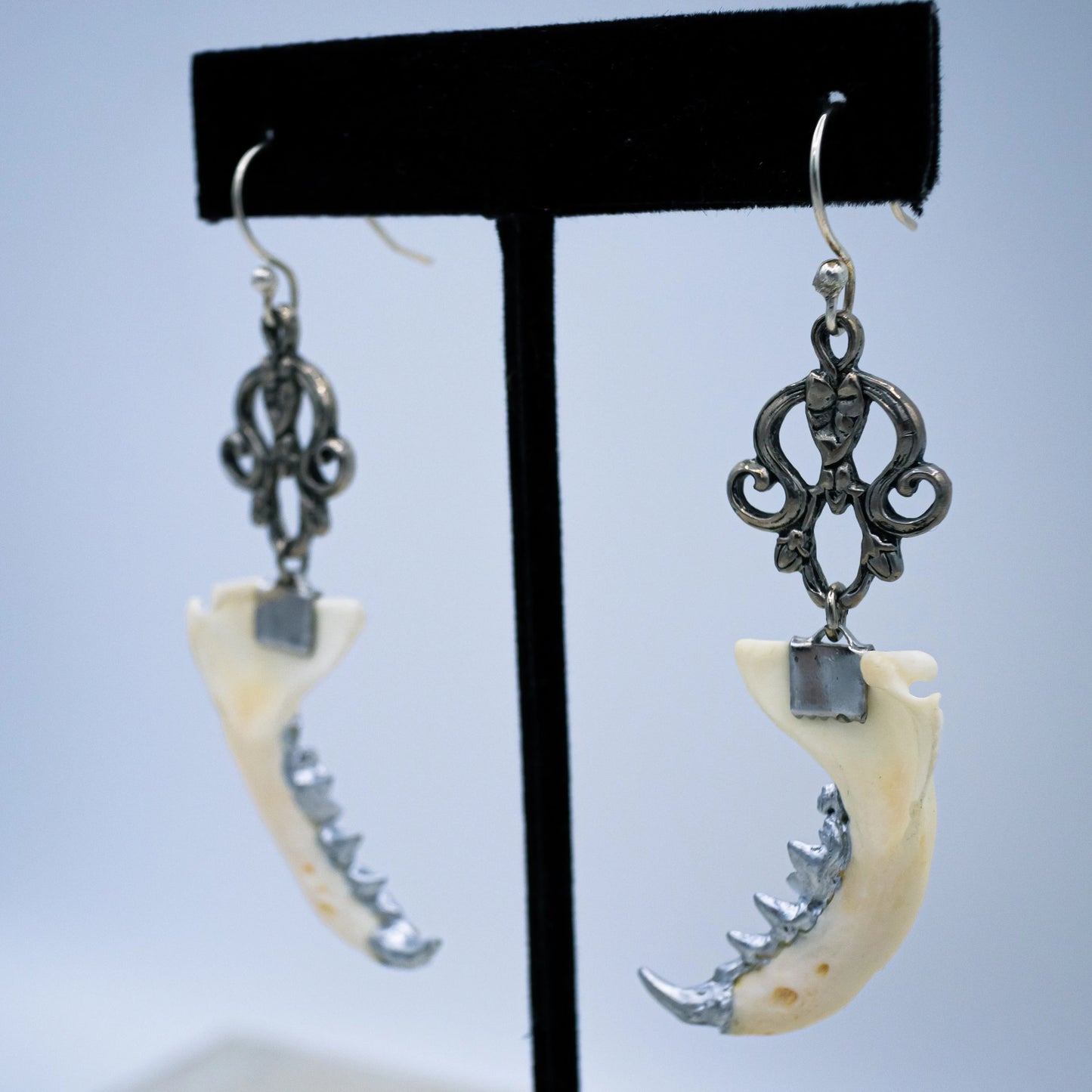 Dearly Departed Mink Jaw Earrings