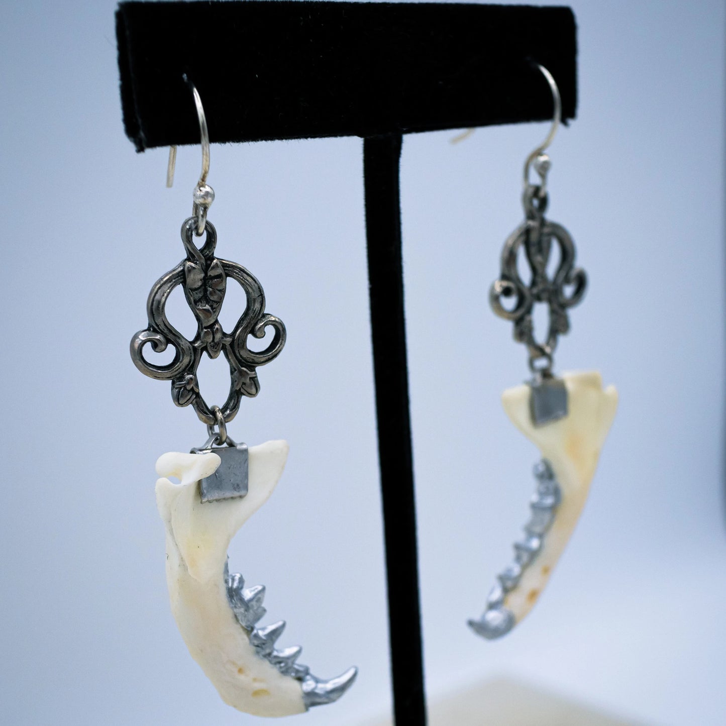 Dearly Departed Mink Jaw Earrings