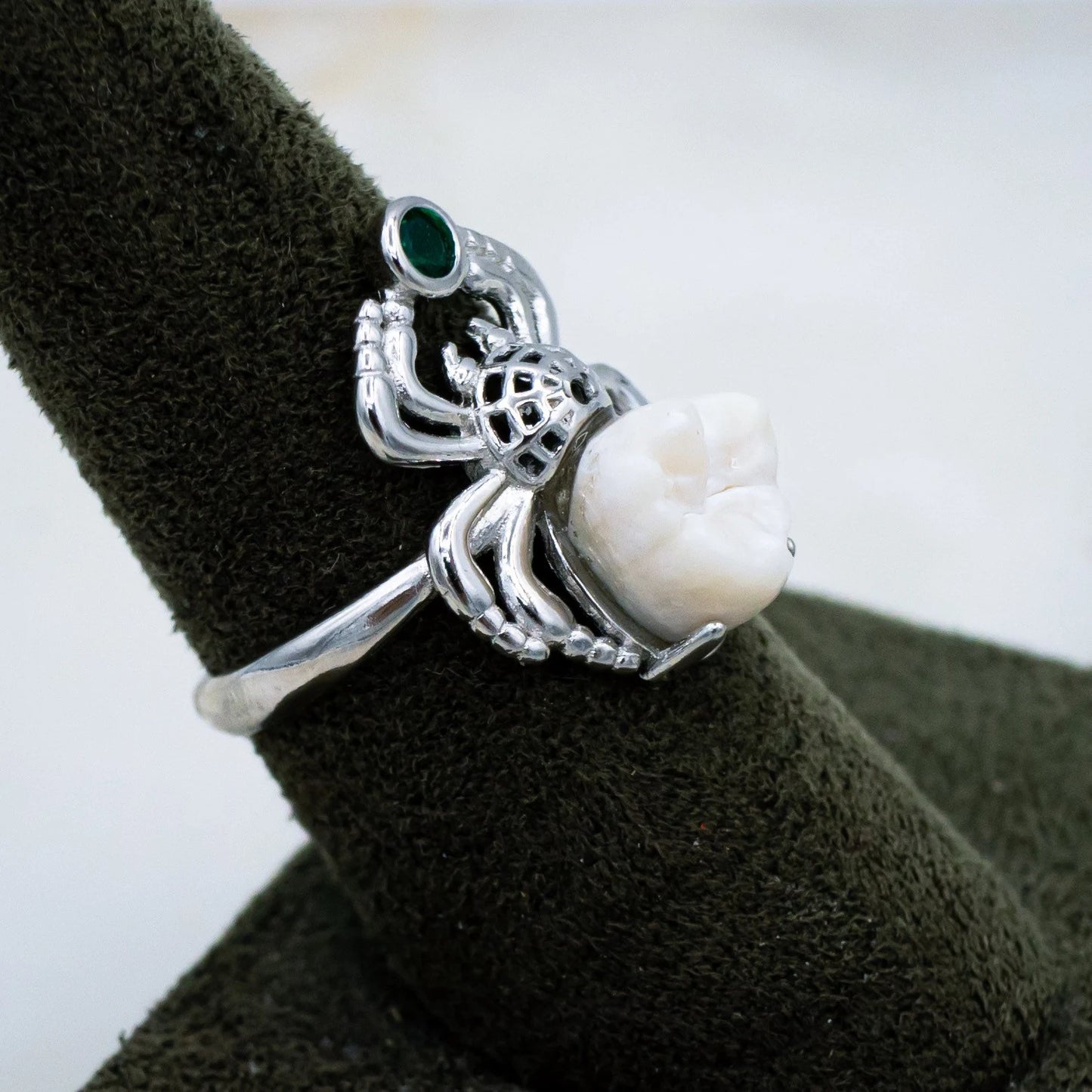Human Molar Spider Ring