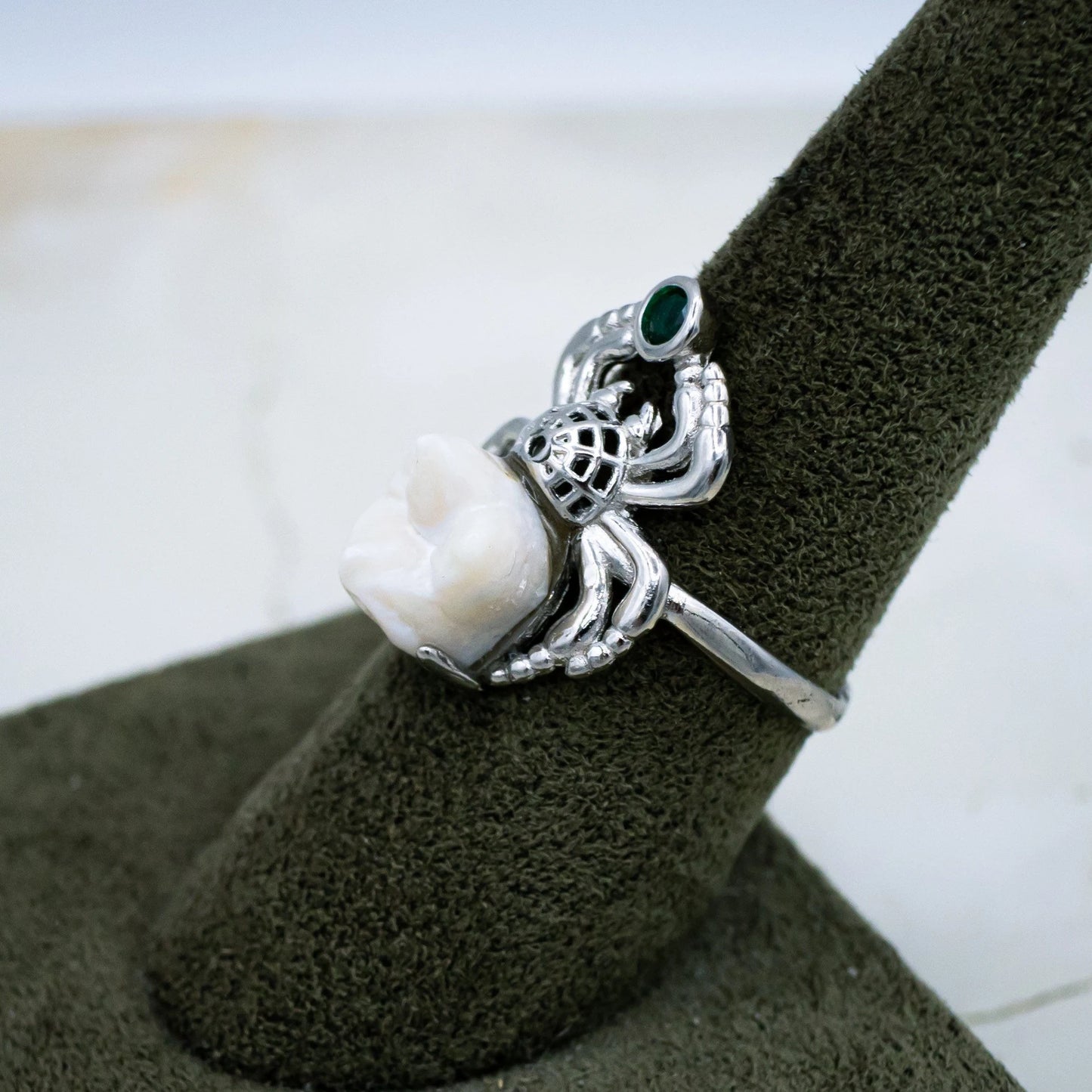 Human Molar Spider Ring