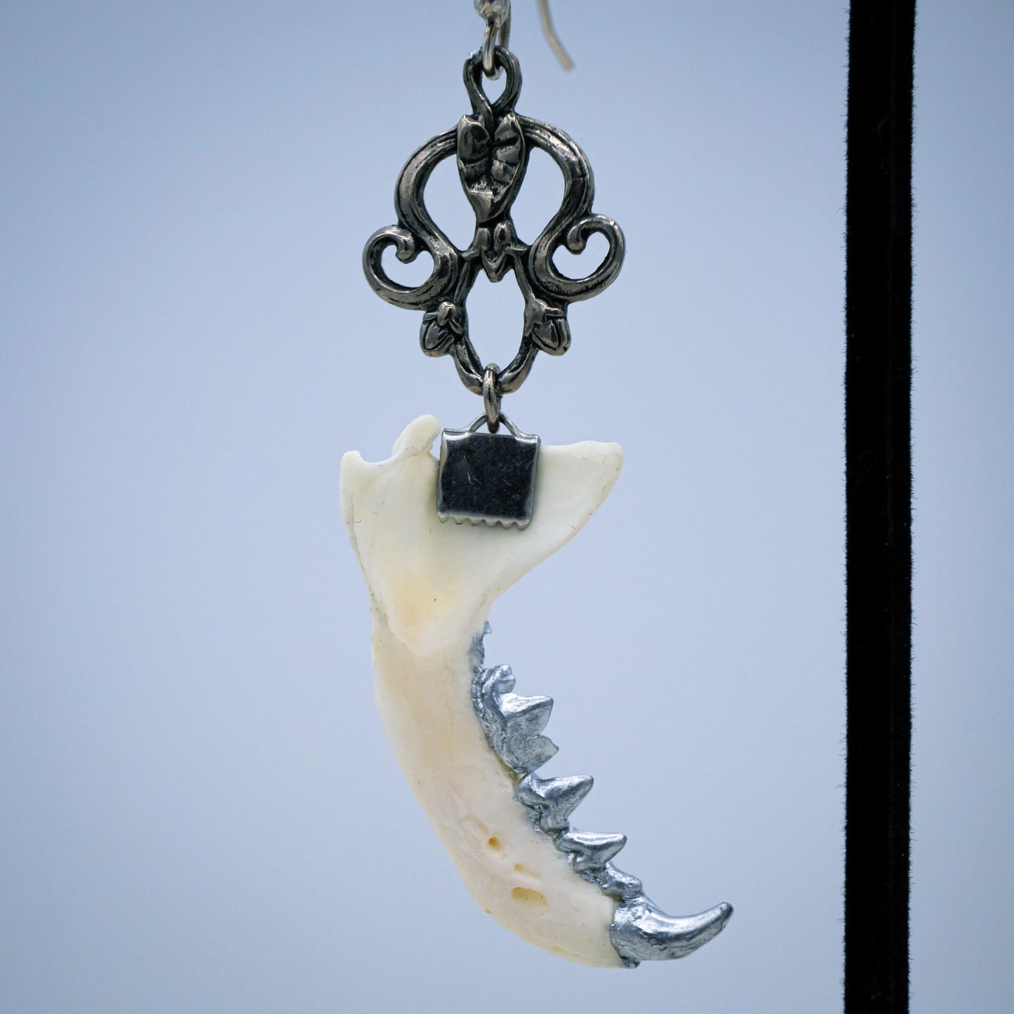 Dearly Departed Mink Jaw Earrings