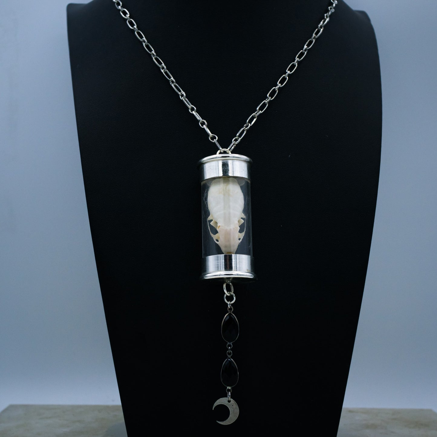 Weasel Skull Ossuary Necklace