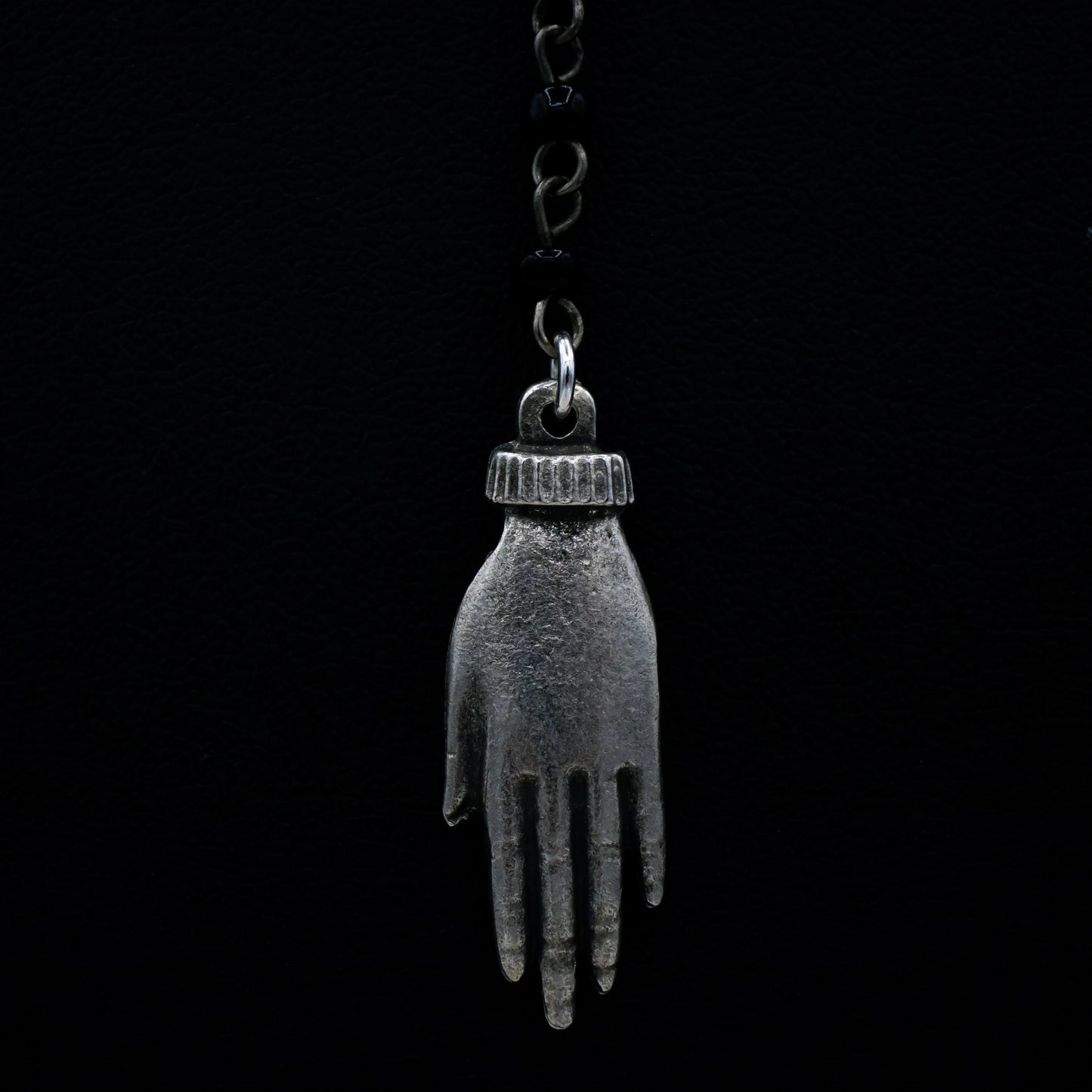 Gothic Beaded Palm Readers Necklace