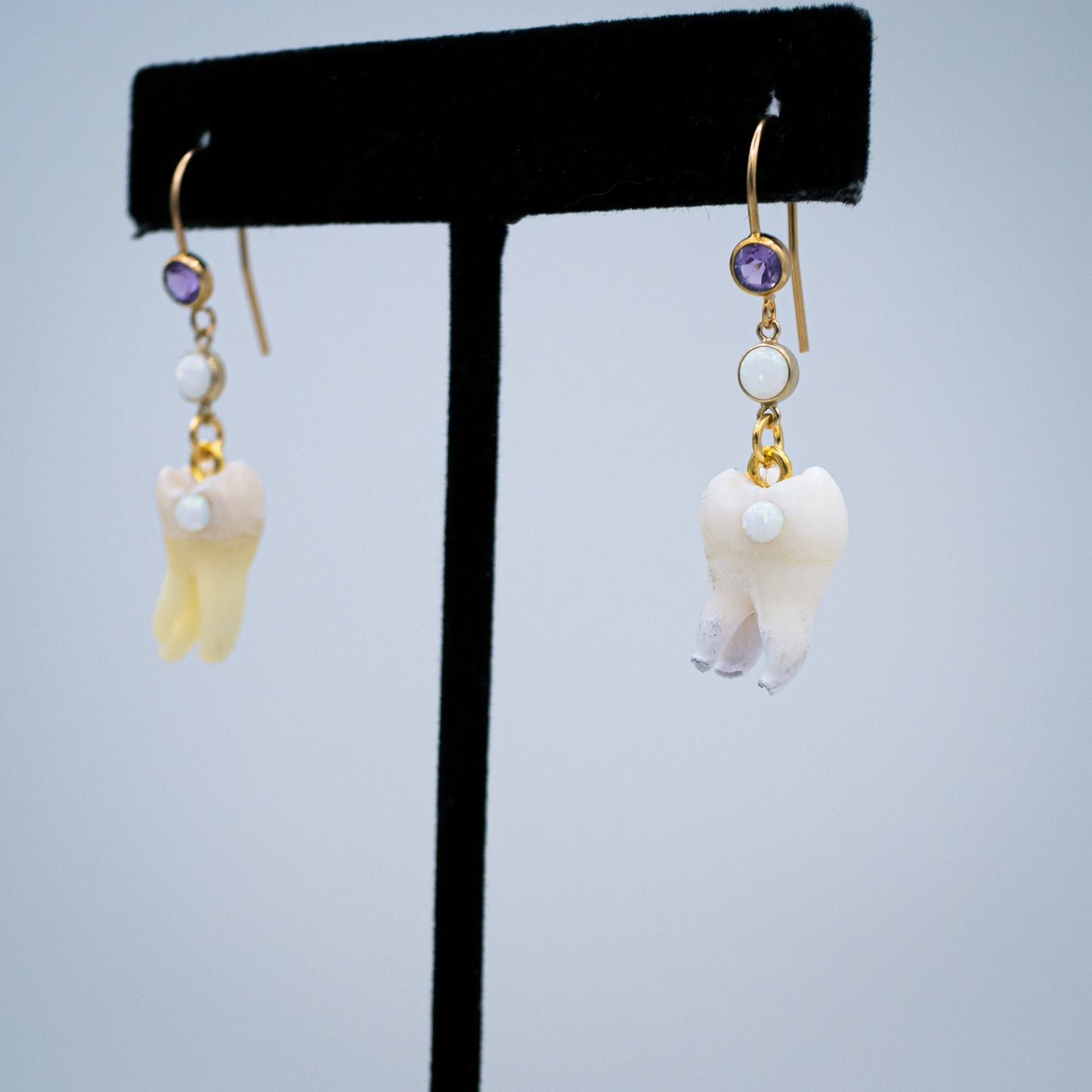 Tooth Fairy's Opal Molar Earrings