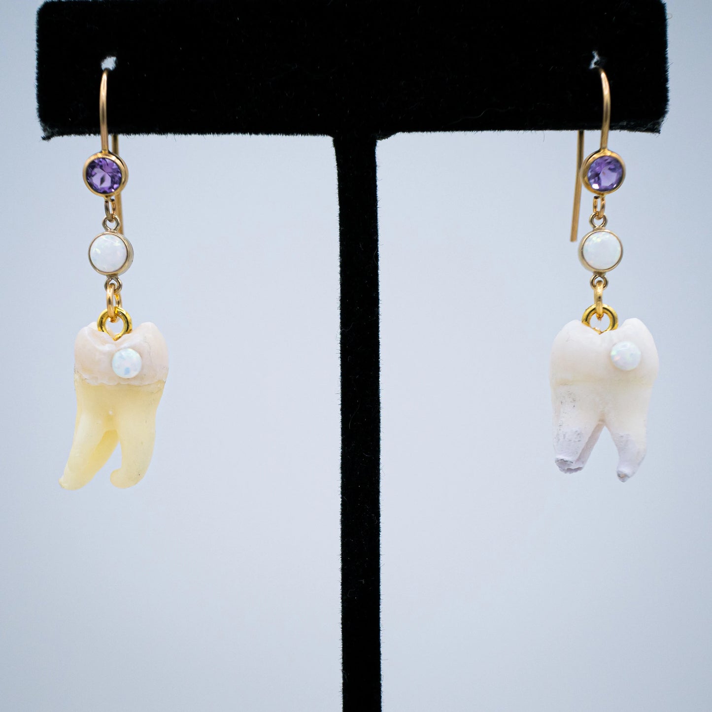 Tooth Fairy's Opal Molar Earrings