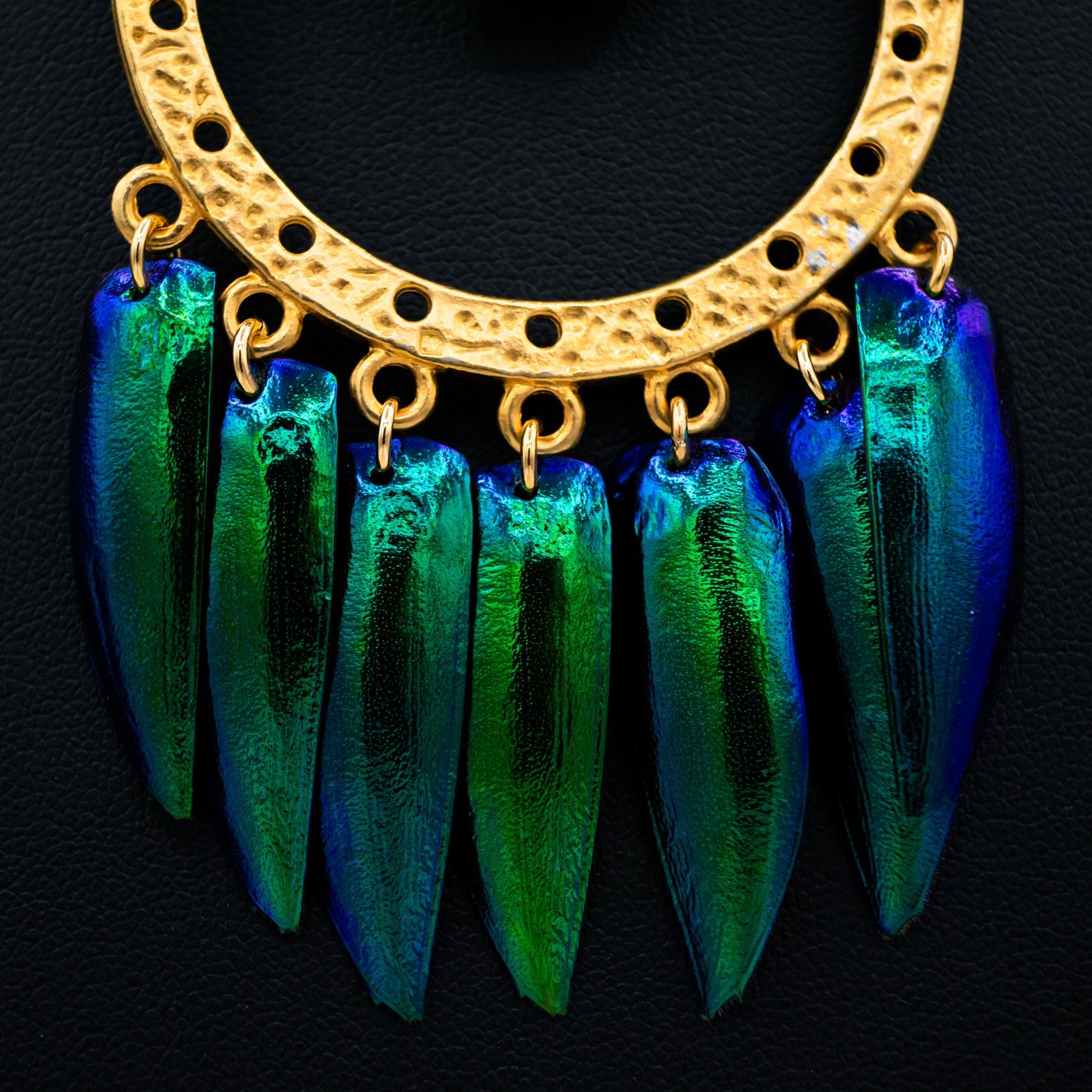 Warlocks Beetle Shell Tourmaline Necklace