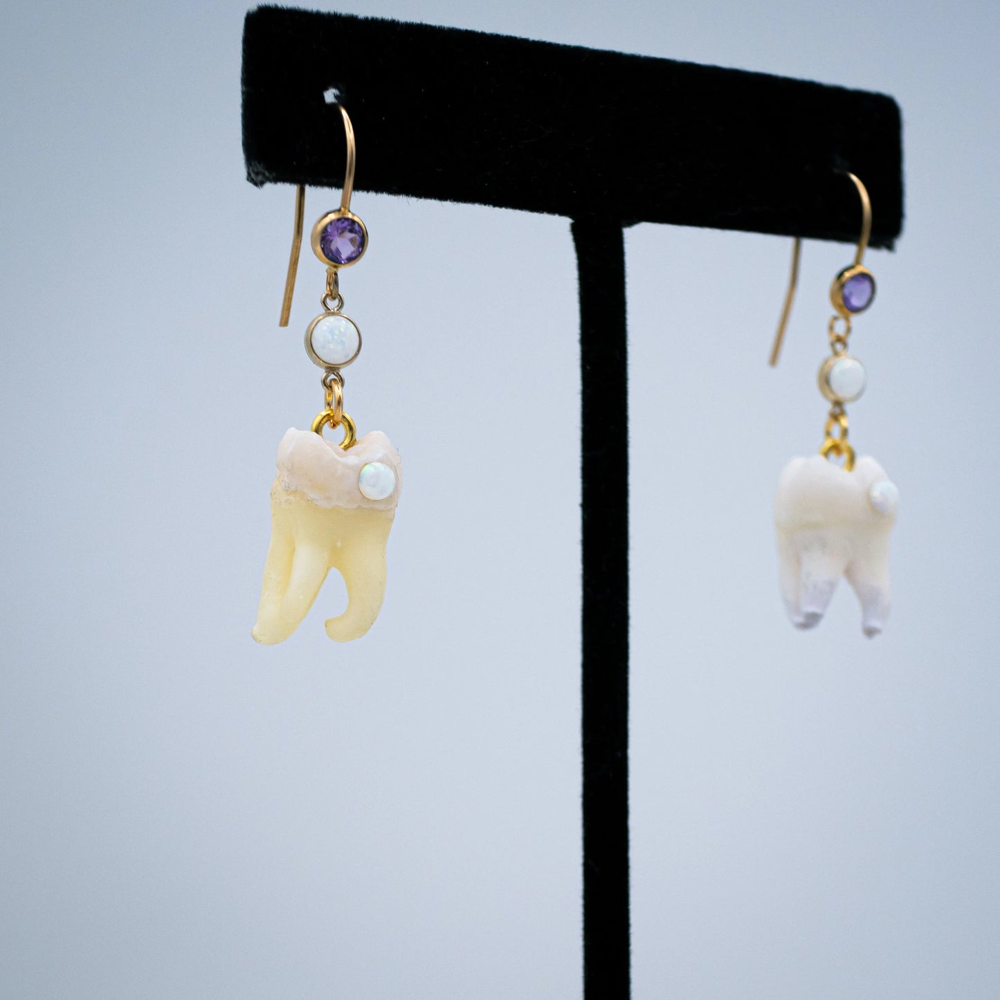 Tooth Fairy's Opal Molar Earrings