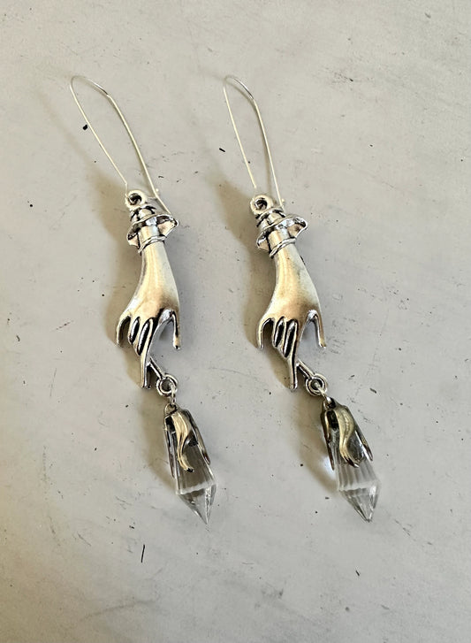 Palm Readers Crystal Earrings