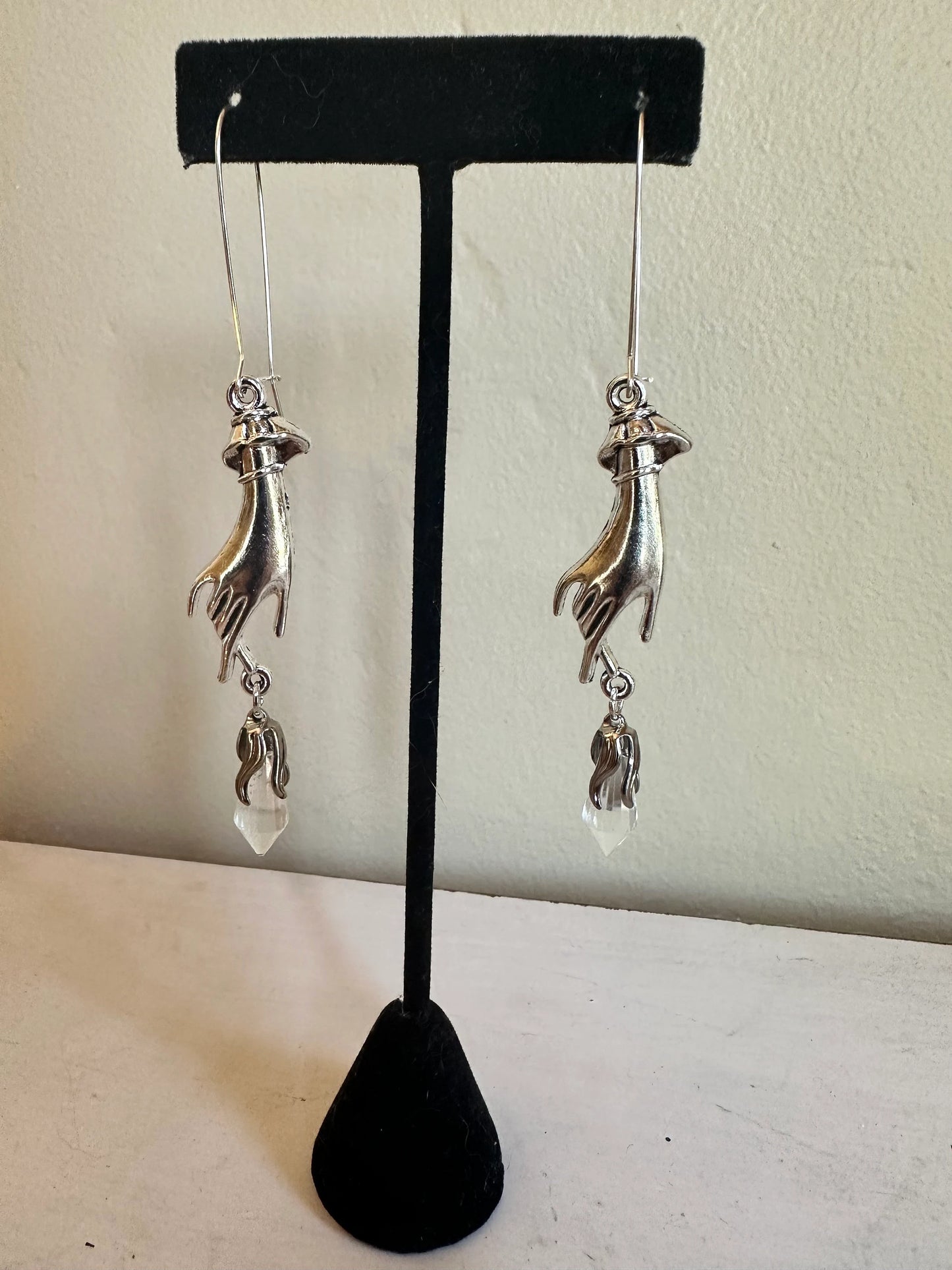 Palm Readers Crystal Earrings