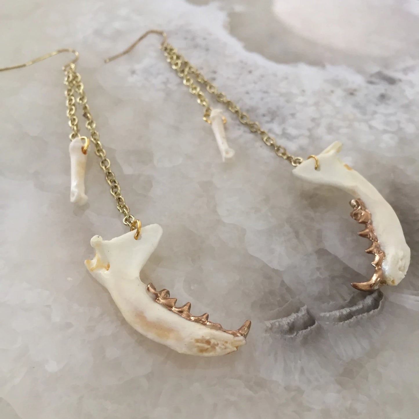 Jaw And Bone Earrings