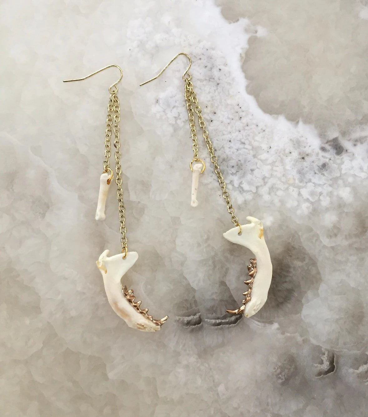 Jaw And Bone Earrings