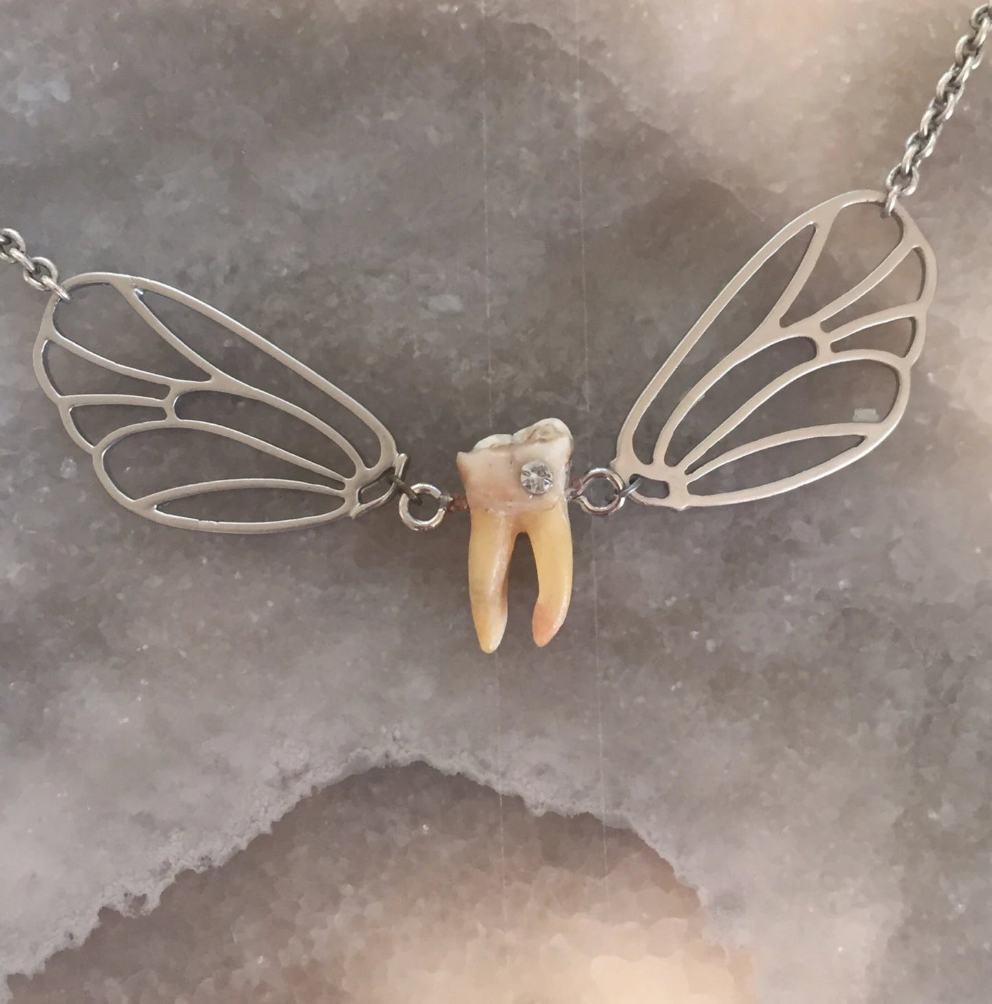Tooth Fairy Winged Necklace