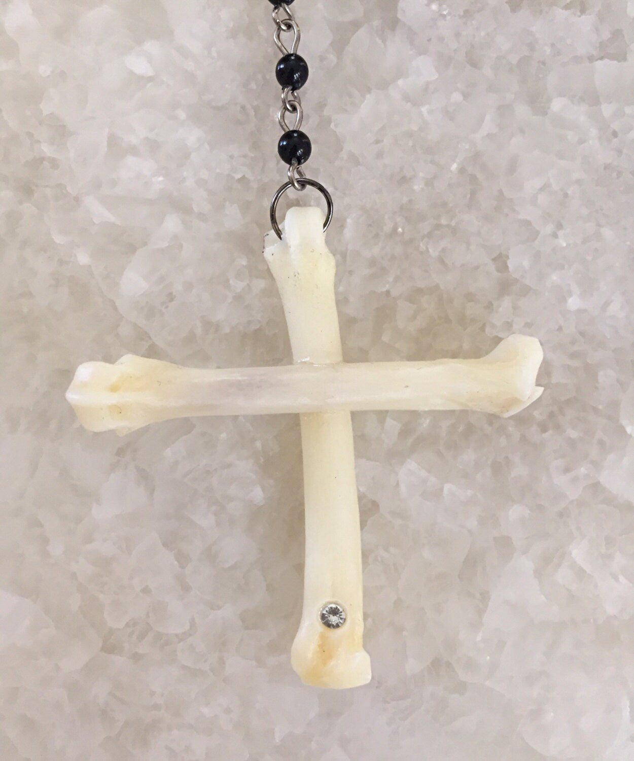 Gothic Bone and Bead Rosary