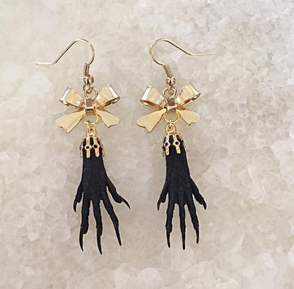 Bow Taxidermy Earrings
