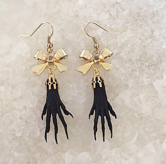 Bow Taxidermy Earrings