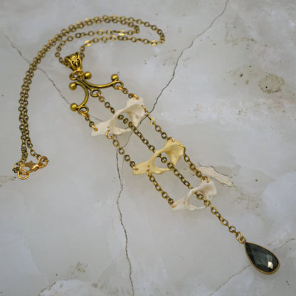 Atlas Bone and Pyrite Necklace