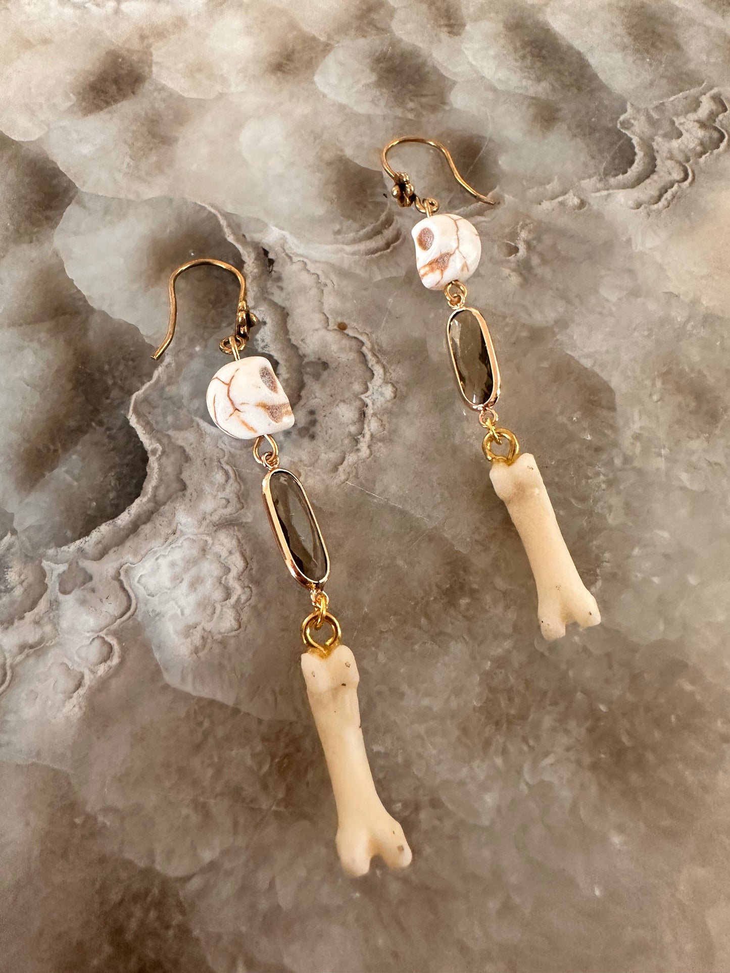 Bone and Skull Earrings