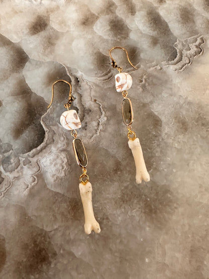 Bone and Skull Earrings