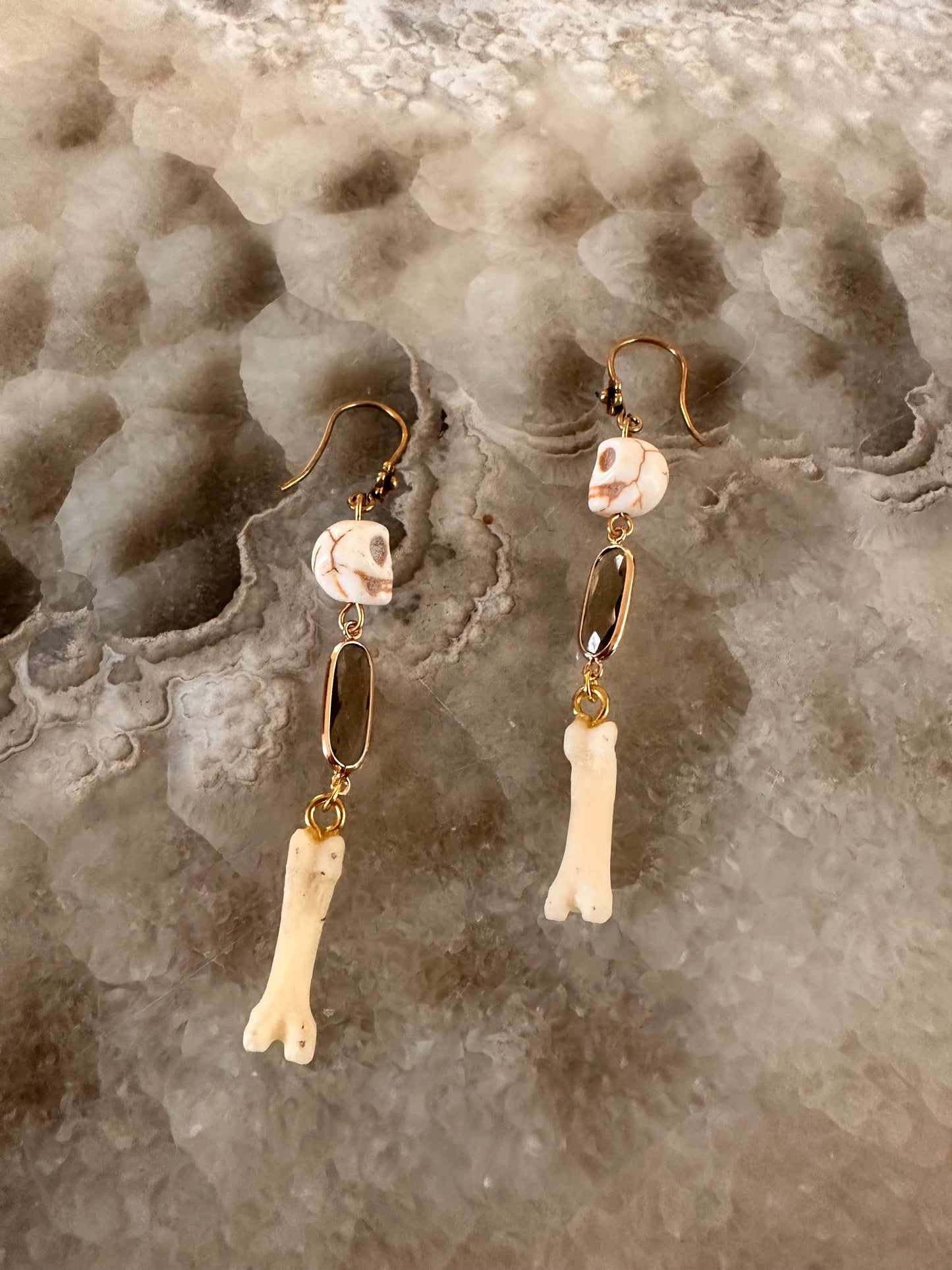 Bone and Skull Earrings