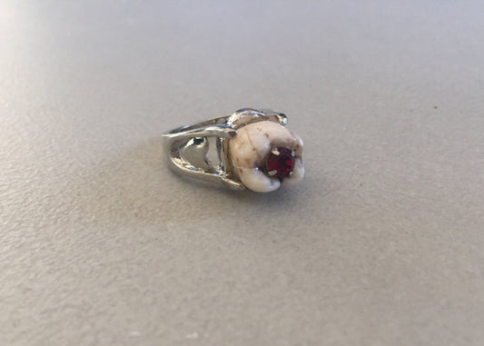 Queen of Hearts Human Tooth Ring