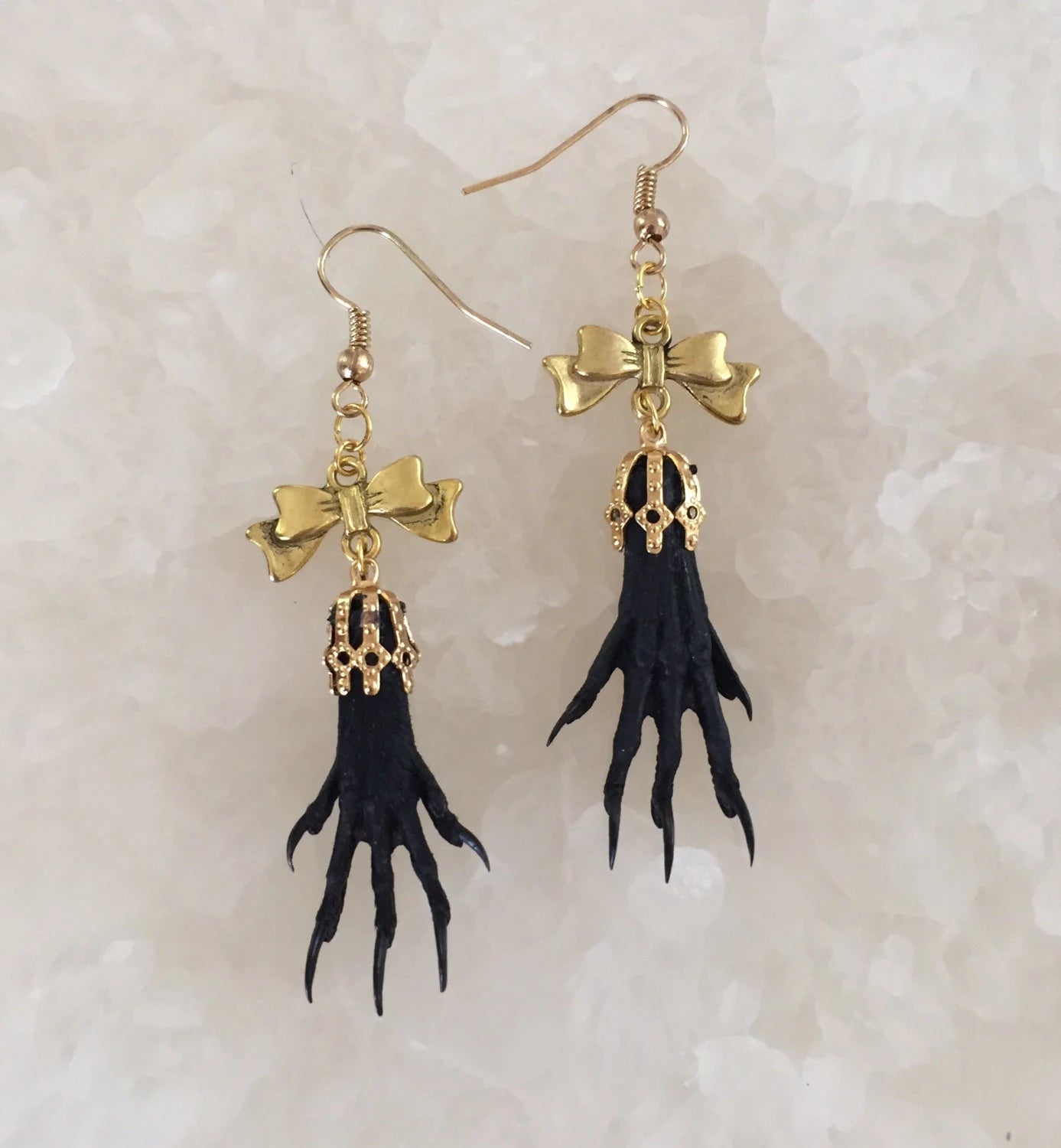 Bow Taxidermy Earrings