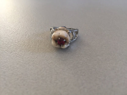 Queen of Hearts Human Tooth Ring
