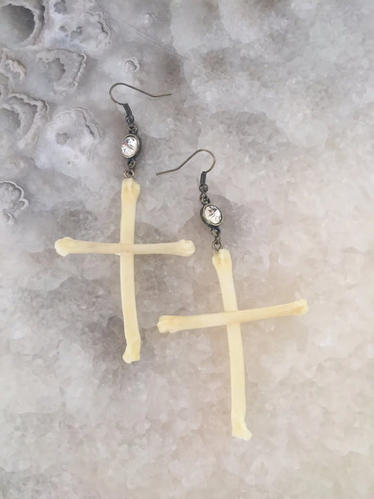 Cross Bone Earrings