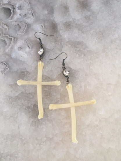 Cross Bone Earrings
