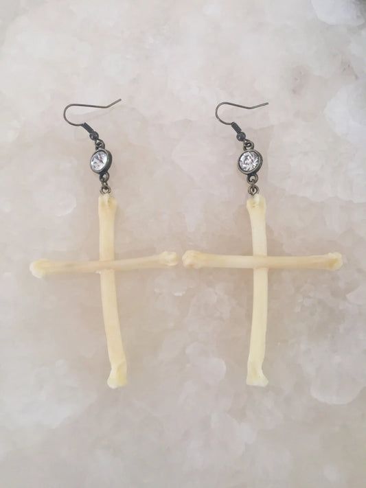 Cross Bone Earrings