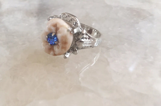 Birthstone Crystal Cavity Molar Ring
