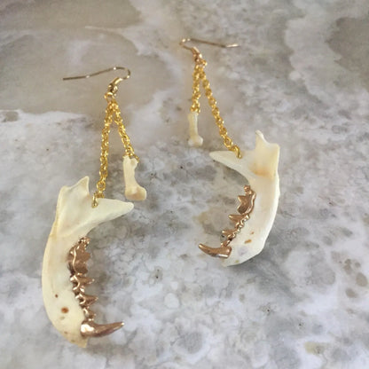 Jaw And Bone Earrings
