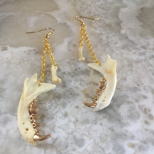 Jaw And Bone Earrings