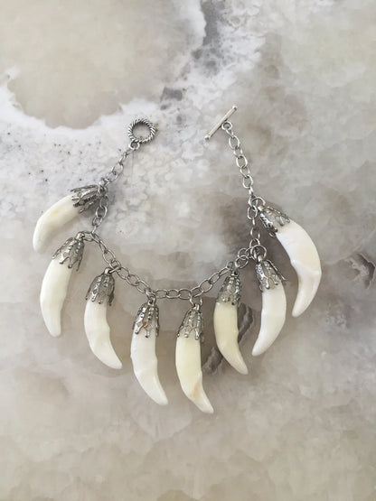 Coyote Fang Charm Bracelet